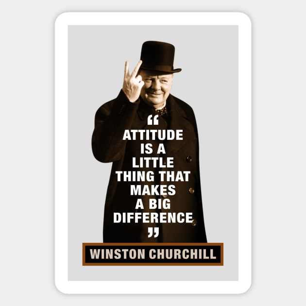 Winston Churchill Quotes Sticker by PLAYDIGITAL2020